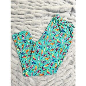 Posh Peanut x Lisa Frank Dancing Dolphins Pajama Bottoms